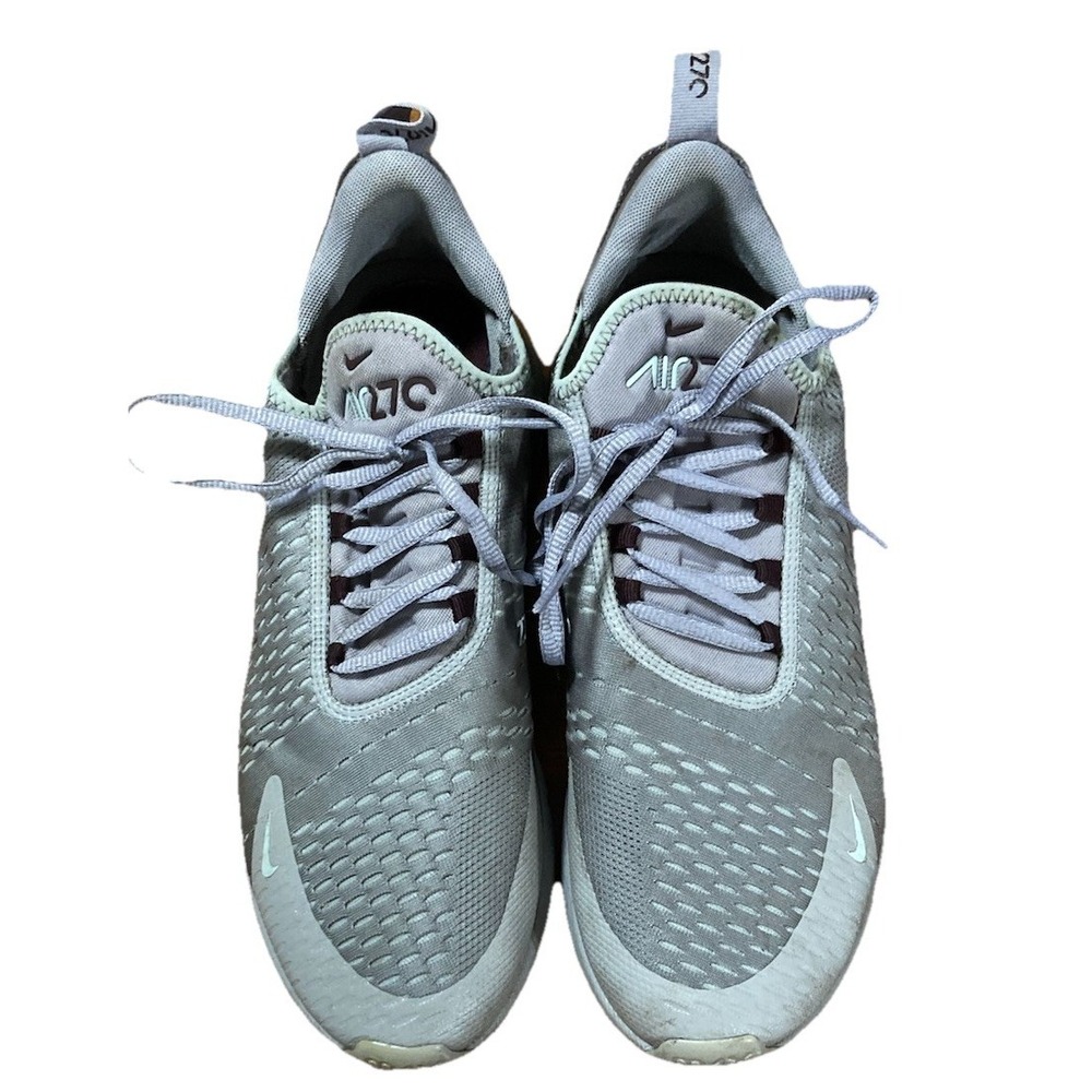 Nike Air Max 270 Atmosphere Grey‎ AH8050-016 Lace Up Mesh Rubber Sneaker